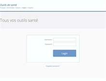 Tablet Screenshot of outils-sante.com